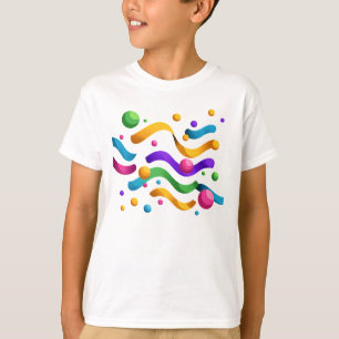 Birthday Streamers – Colorful Party Kids T-Shirt o