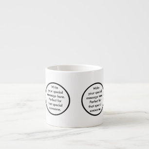 Birthday Suit Talking Ms. Penguin Personalized Espresso Cup