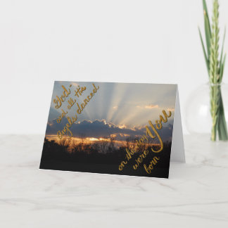 Birthday Sunrise Card