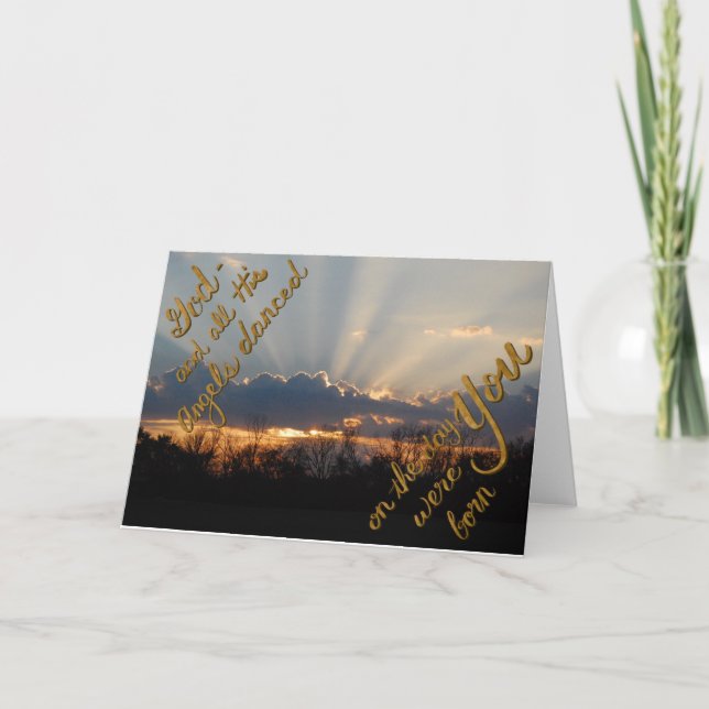 Birthday Sunrise Card (Front)