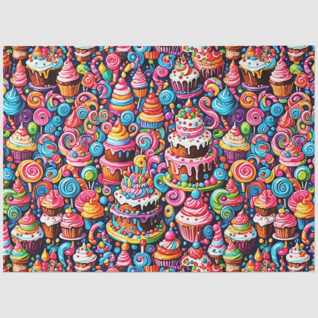 Birthday Sweets Tissue Paper (Front)