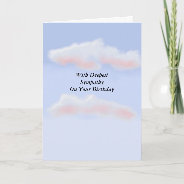 Birthday Sympathy Card (Front)