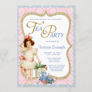 Birthday Tea Party Invitation