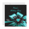 Birthday Teal Blue Heart Black Bow Image