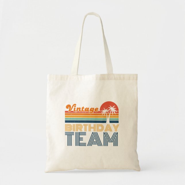 BIRTHDAY TEAM TOTE BAG (Front)