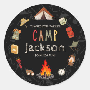 Birthday Thank You Camp Sticker
