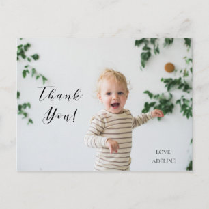 Birthday Thank You Photo Postcard
