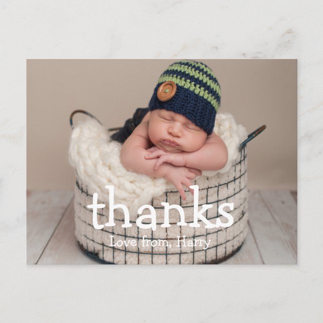 Birthday Thank You | Thanks Photo Postcards (Front)