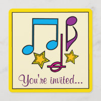 Birthday Theatre, Musical or Movie Party with Note