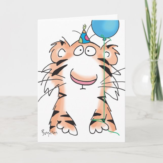 BIRTHDAY TIGER CARD (Front)