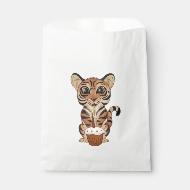 Birthday Tiger Favour Bag (Front)