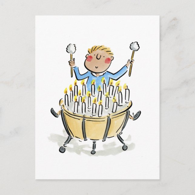 Birthday Timpani Postcard (Front)