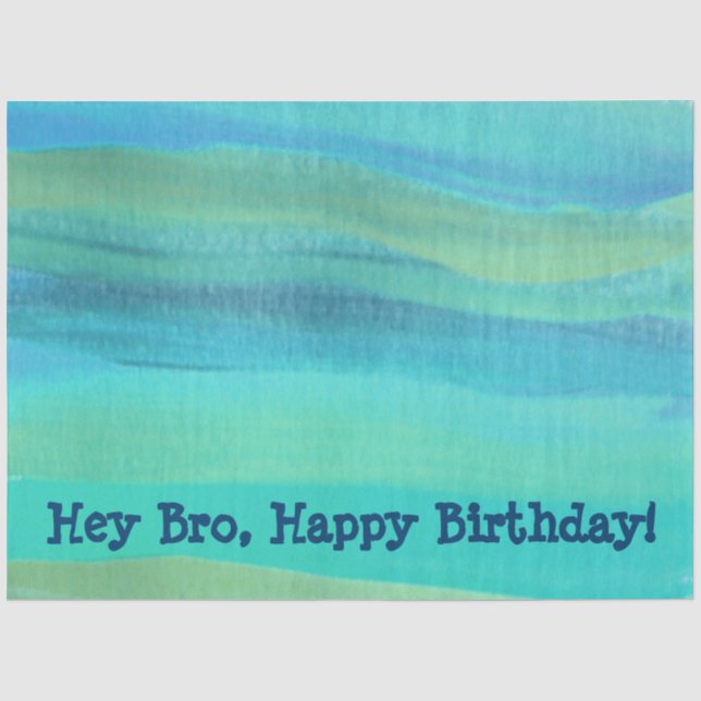 Birthday Tissue In Blue Paper (Front)