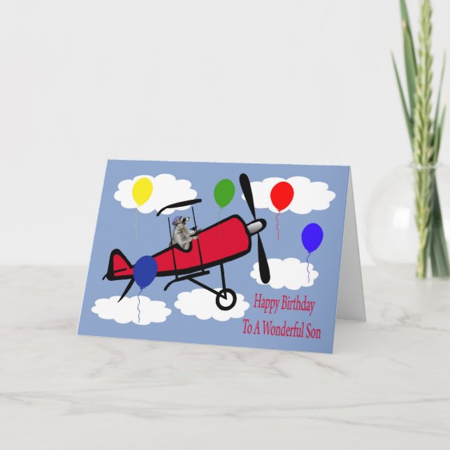 Birthday To Son Greeting Card (Front)