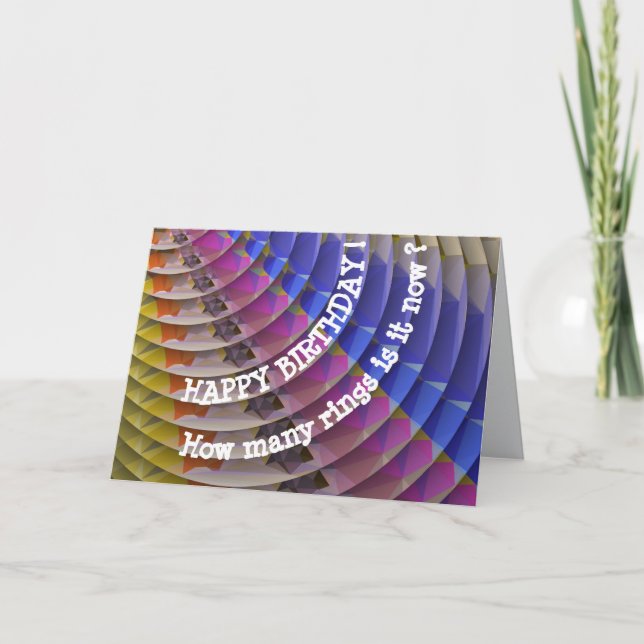 Birthday Tree Rings Card (Front)