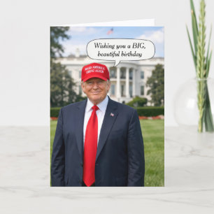 Birthday Trump Speech Bubble Card