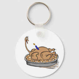 birthday turkey keychain