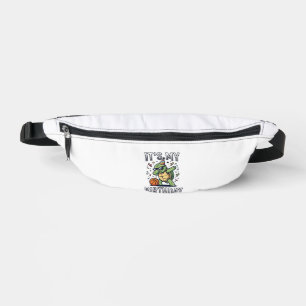Birthday Turtle Basketball Party Vector Design_1 Fanny Pack