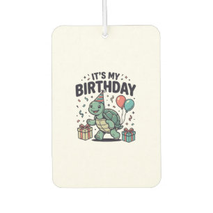 Birthday Turtle Party Vector Design_1 Air Freshener