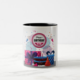 Birthday  Two-Tone Coffee Mug