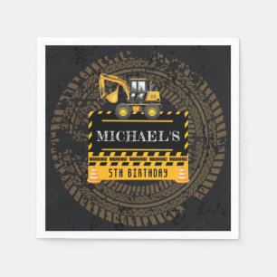 Birthday Under Construction Personalized Napkin