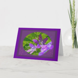 Birthday Venus Looking Glass Wildflower Floral Card