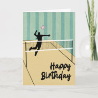 Birthday Volleyball Female Player