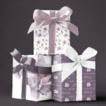 Birthday Watercolor Floral Wrapping Paper Sheets<br><div class="desc">Celebrate a special birthday with these lovely purple watercolor floral wrapping paper sheets!</div>