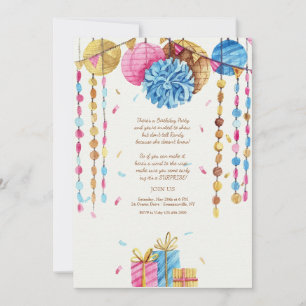 Birthday Watercolor Invitation