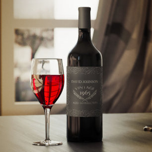 Birthday Wine Label - Aged to Perfection