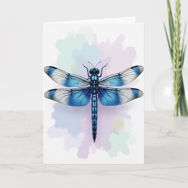 Birthday Wish Blue Bug Card (Front)