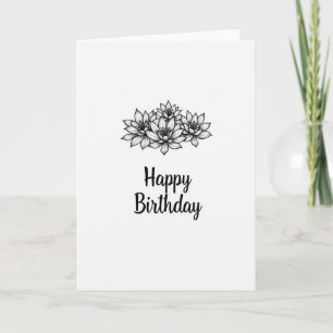Birthday Wish Botanical Art Card