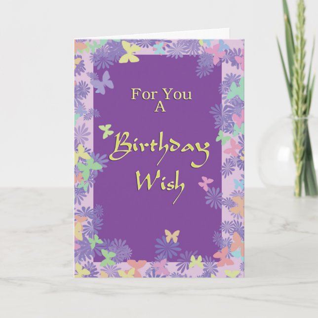 Birthday Wish Card (Front)