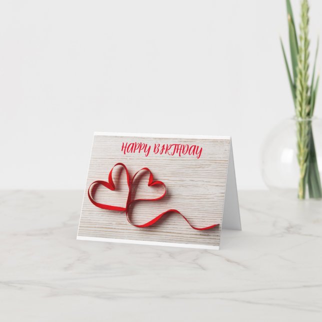 BIRTHDAY WISH "FILLED WITH LOVE" CARD (Front)