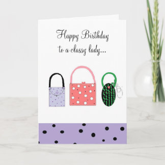 Birthday Wishes For A Classy Lady Card