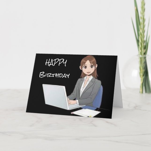 BIRTHDAY WISHES FOR MY FAVORITE "CO-WORKER" CARD (Front)