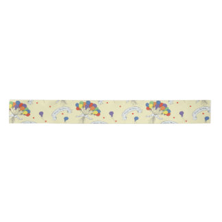Birthday Wishes - Pastel Yellow Satin Ribbon