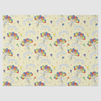 Birthday Wishes - Pastel Yellow Tissue Paper