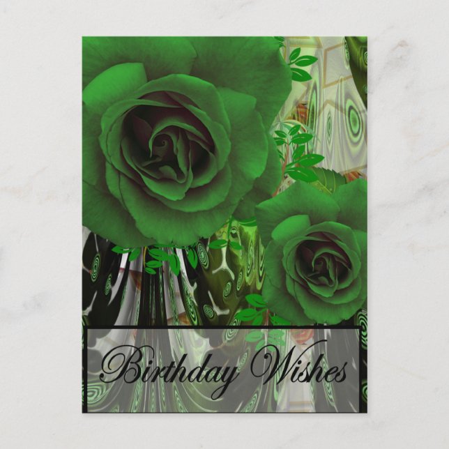 Birthday Wishes Postcard (Front)