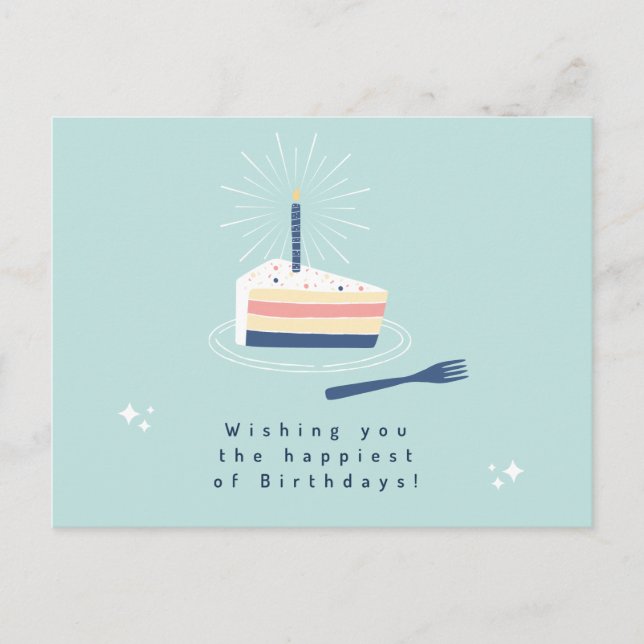 Birthday Wishes Postcard (Front)