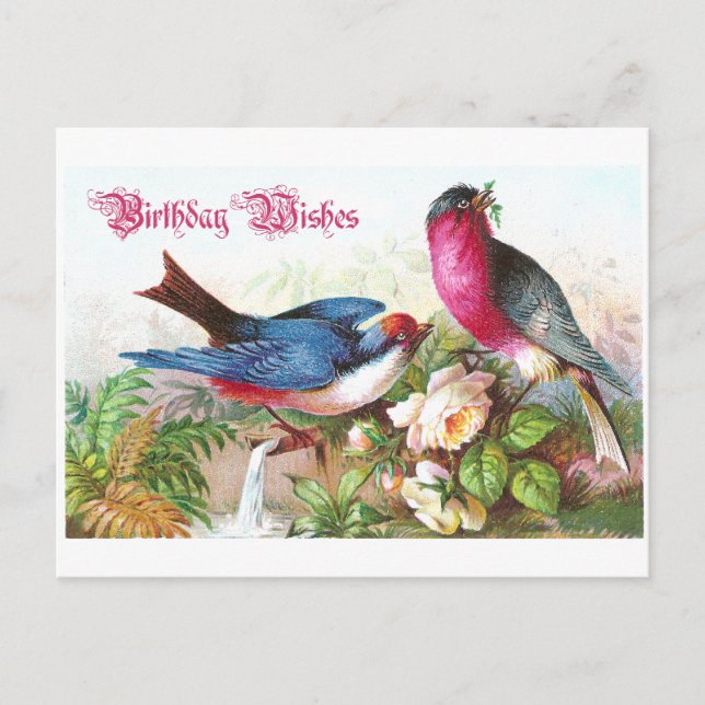 Birthday Wishes Postcard (Front)