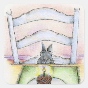 BIRTHDAY WISHES SQUARE STICKER