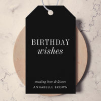 Birthday Wishes | Stylish Trendy Modern Black