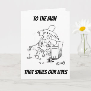 **BIRTHDAY WISHES TO OUR COMPUTER REPAIRMAN** CARD