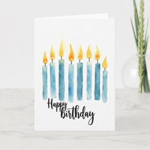 Birthday Wishes Watercolor Card