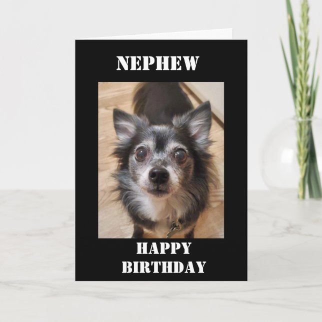 BIRTHDAY WITH LOVE **NEPHEW** CARD (Front)
