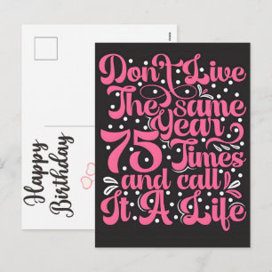 Birthday Woman Girl Kids Family Celebration Holiday Postcard