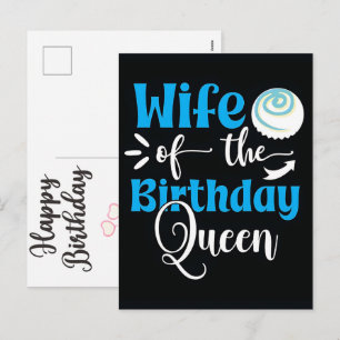 Birthday Woman Girl Kids Family Celebration Holiday Postcard
