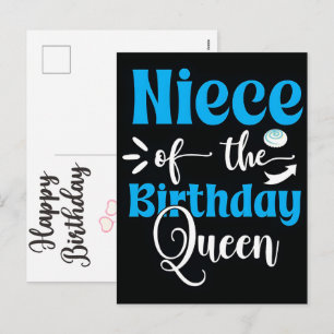Birthday Woman Girl Kids Family Celebration Holiday Postcard