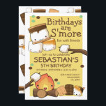 Birthdays are more fun with friends marshmallow invitation<br><div class="desc">Fun and cute Kawaii Style Birthdays are s' more fun with friends marshmallow party invitation from Ricaso - featuring cute marshmallow,  camp fire and chocolate - easy to personalize with your own details - a colourful fun invite</div>